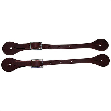 Hilason Burgundy Latigo Leather Kid Spur Straps Western Tack